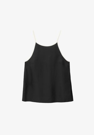 & OTHER STORIES, & OTHER STORIES SILK TANK TOP - Top - black white