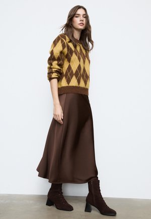 Stradivarius Bottines à lacets - brown