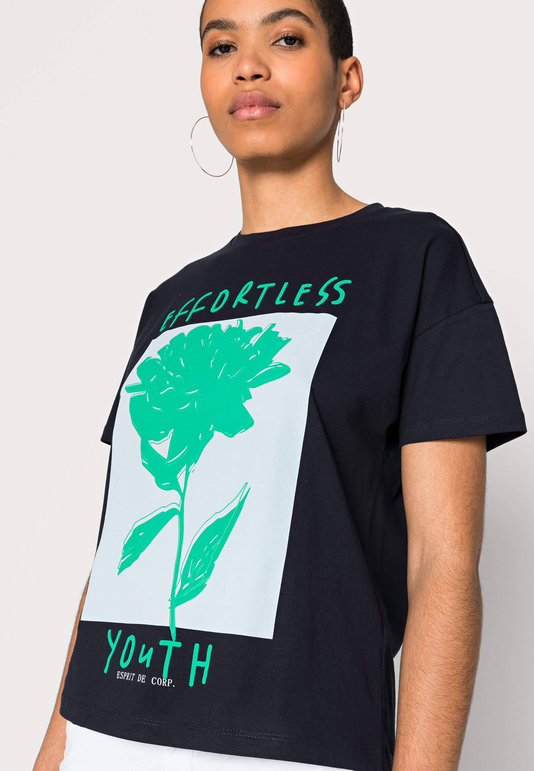 Esprit TEE - Print T-shirt - navy 