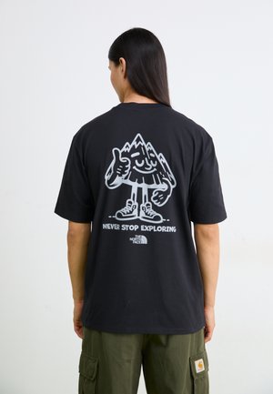 The North Face OVERSIZED TEE FUN - Camiseta estampada - black