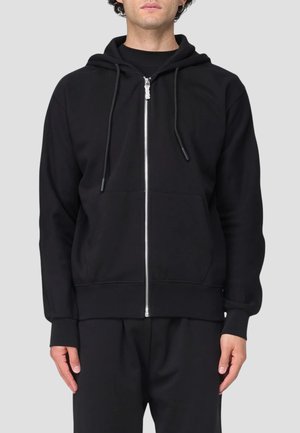 Felpa con zip - black