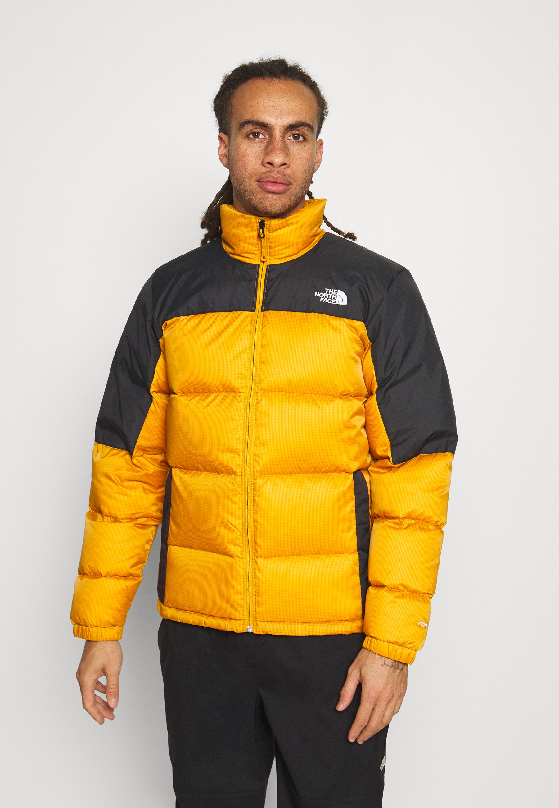 north face hoodie mustard