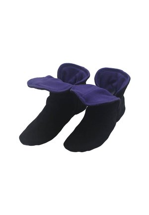 Slippers - schwarz helllila