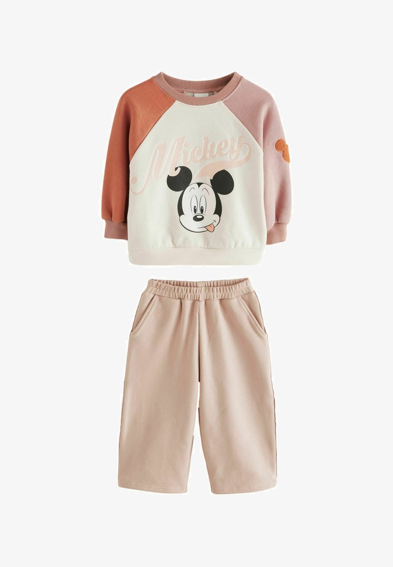 Next MICKEY MOUSE WIDE LEG JOGGERS SET - Survêtement - pink cream