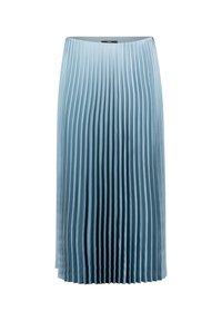 Gonna midi plissettata in azzurro chiaro, realizzata in tessuto liscio. Presenta plissettature strutturate e una vita elastica per comfort e stile.