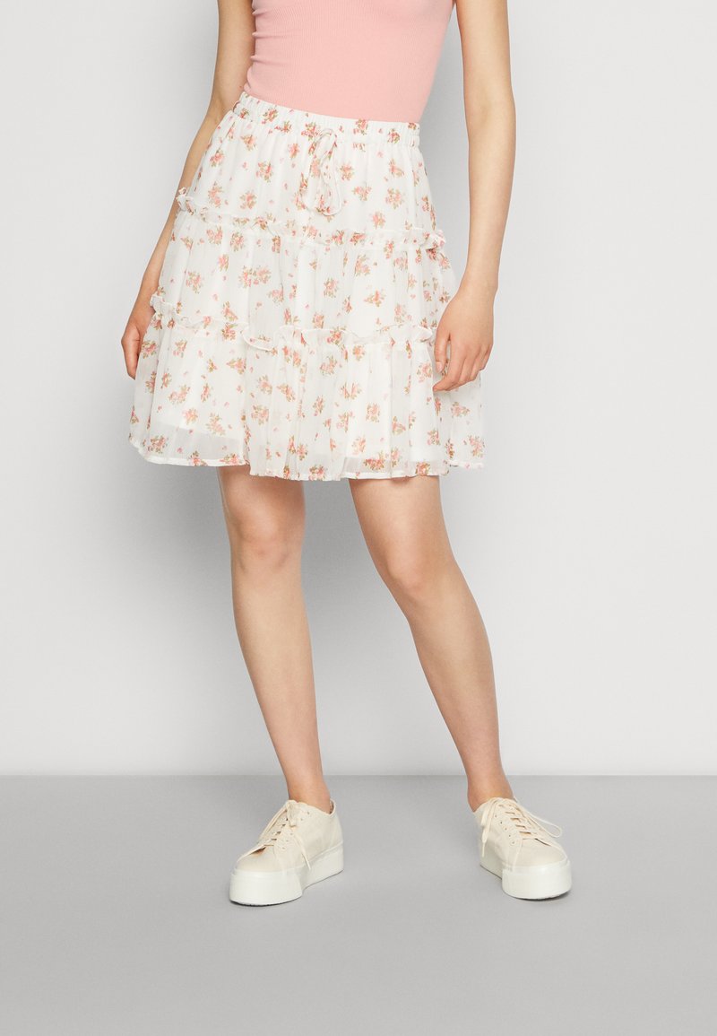 Damen Jeansröcke | Vero Moda VMKAYA SHORT FRILL SKIRT A-Linien-Rocksnow white jade/weiß - WD15709 Damen Jeansröcke | Vero Moda VMKAYA SHORT FRILL SKIRT A-Linien-Rocksnow white jade/weiß - WD15709