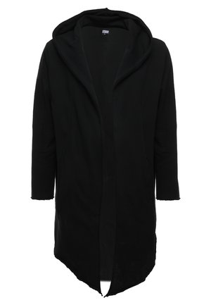 Urban Classics LONG HOODED OPEN EDGE  - Mikina na zip - black