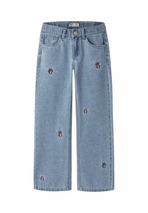 Name it JEANS STITCH - Straight leg jeans - light blue denim
