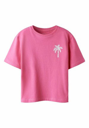 Name it, NKFJANEY SS NREG TOP BOX PB - T-shirt imprimé - fandango pink