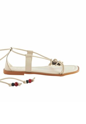 FOREVER COMFORT WOODEN RING DETAIL  REGULAR FIT - Sandalias de dedo - cream