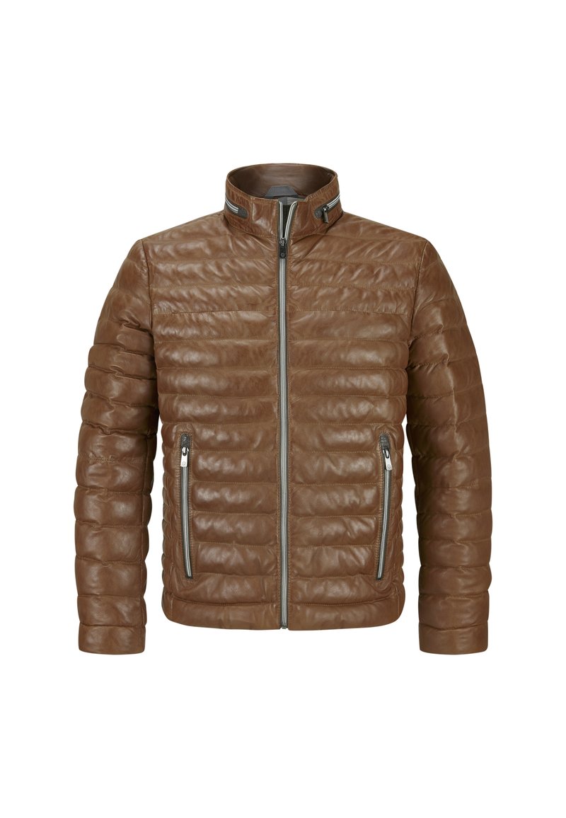 Milestone MSCORTINO - Lederjacke - cognac