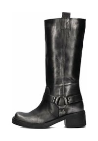Cowboy-/Bikerstiefelette - zwart