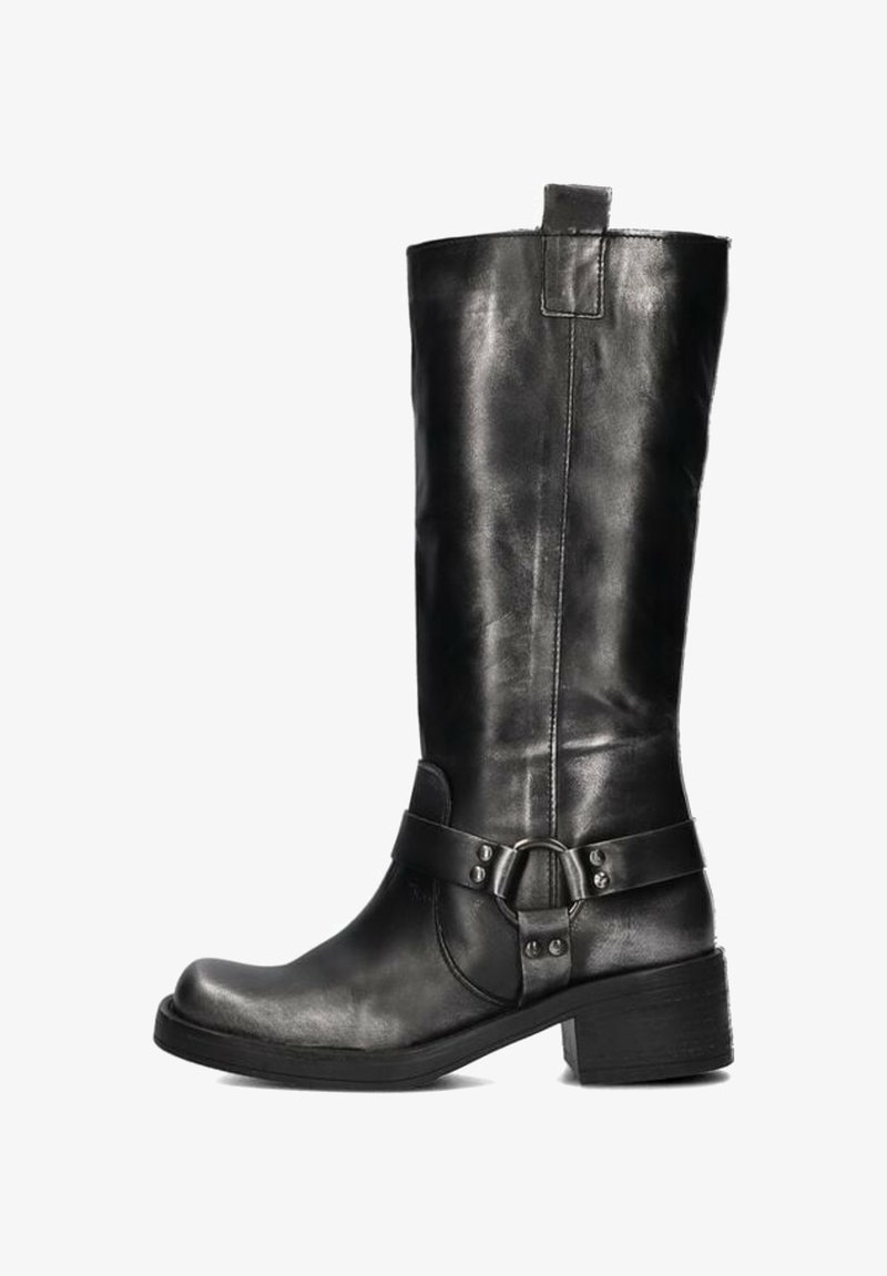 Notre-V Cowboy/biker ankle boot - zwart
