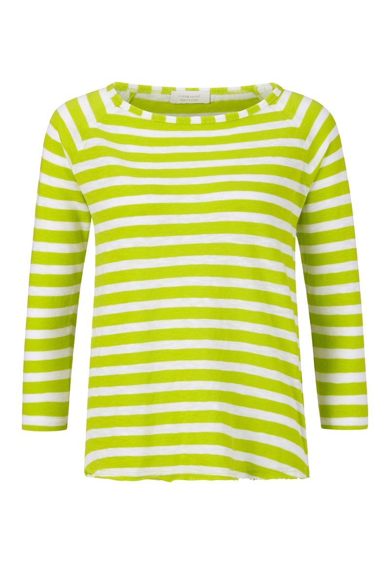 Rich & Royal Longsleeve neongroen Rich & Royal Longsleeve neongroen