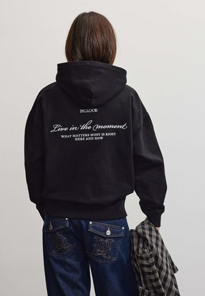 Pegador, BITOLA OVERSIZED HOODIE - Luvtröja - washed black