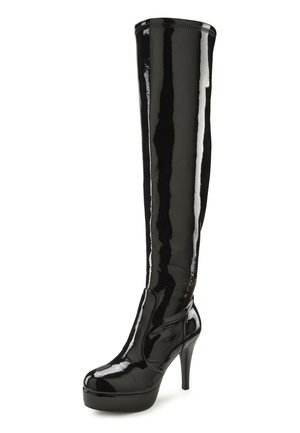 High heeled boots - schwarz