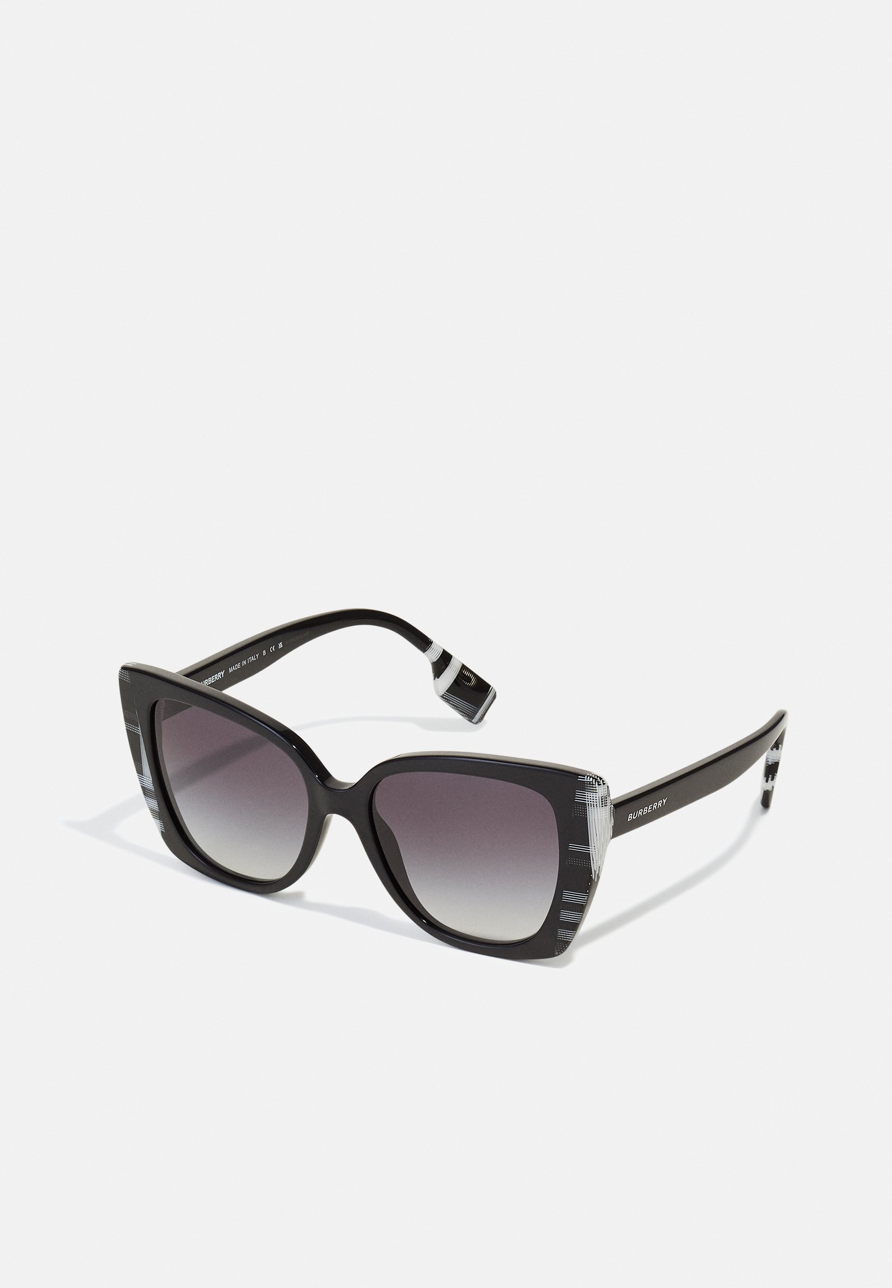 Burberry NWTs Meryl Shiny Black, White Sunglasses Burberry MERYL – Spectacle Clinic main image 3