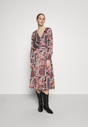VIJOSE BLUME MEDI TIE DRESS - Day dress - black