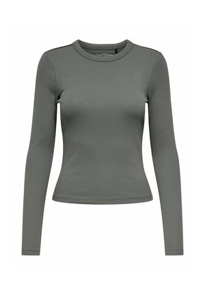 ONLY, ONLVAL L/S O-NECK TOP JRS NOOS - Pikkade varrukatega topp - castor gray