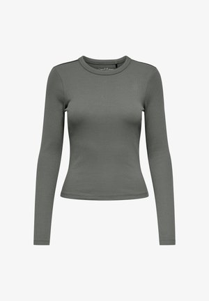 ONLY, ONLVAL L/S O-NECK TOP JRS NOOS - Pikkade varrukatega topp - castor gray