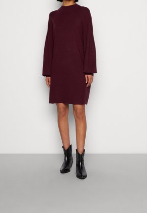 Strickkleid - bordeaux