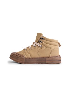 High-top trainers - beige