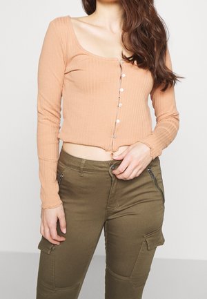 Long sleeved top - camel