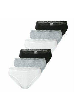 6ER PACK - STRETCH  - Slip - schwarz grau weiß