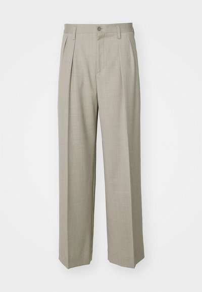 Filippa K WIDE TROUSERS - Broek - sage melange