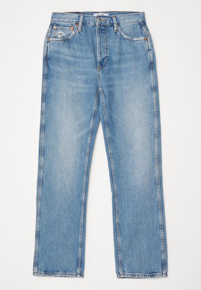 RE/DONE HIGH RISE - Traperice ravnih nogavica - worn blue