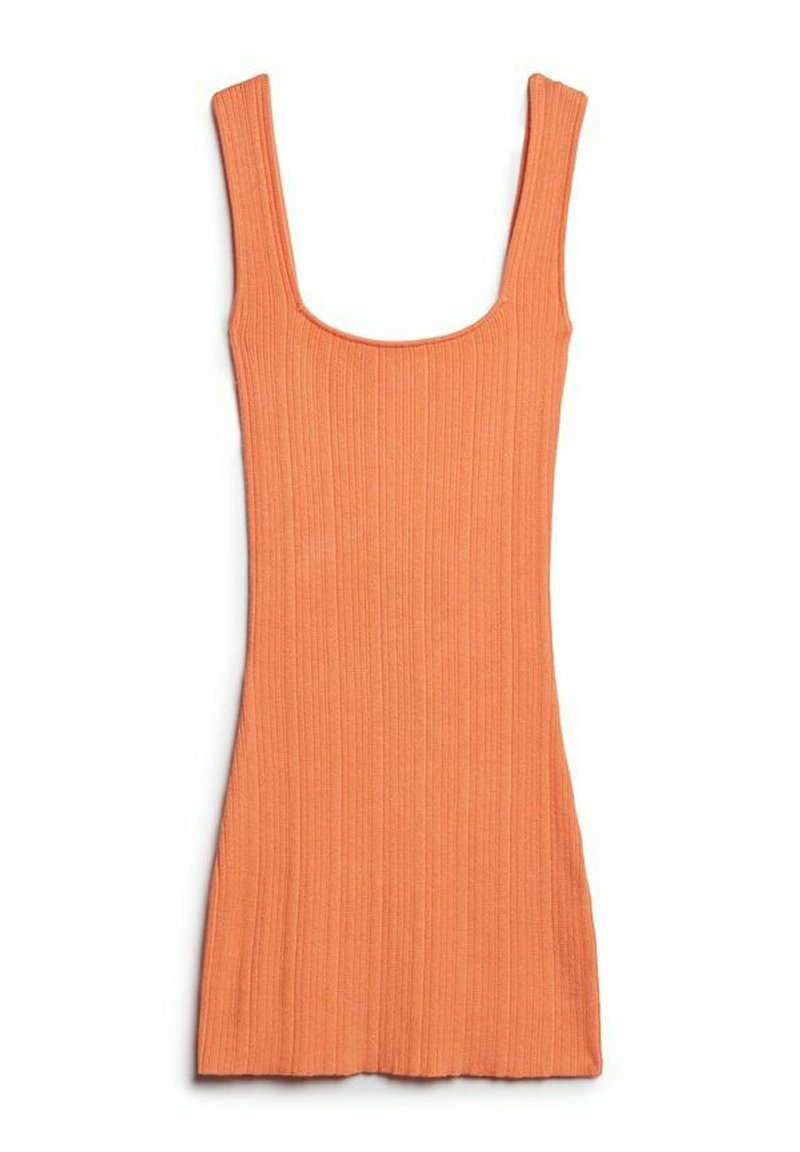 Superdry & Co Gebreide jurk oranje