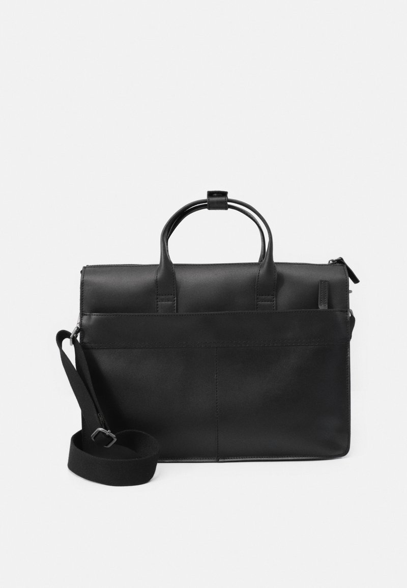 Zign LEATHER Laptop bag 802 black/black Zalando.co.uk