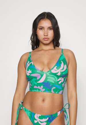 We Are We Wear Toni Longline - Haut de bikini - Cut Out Palm Print