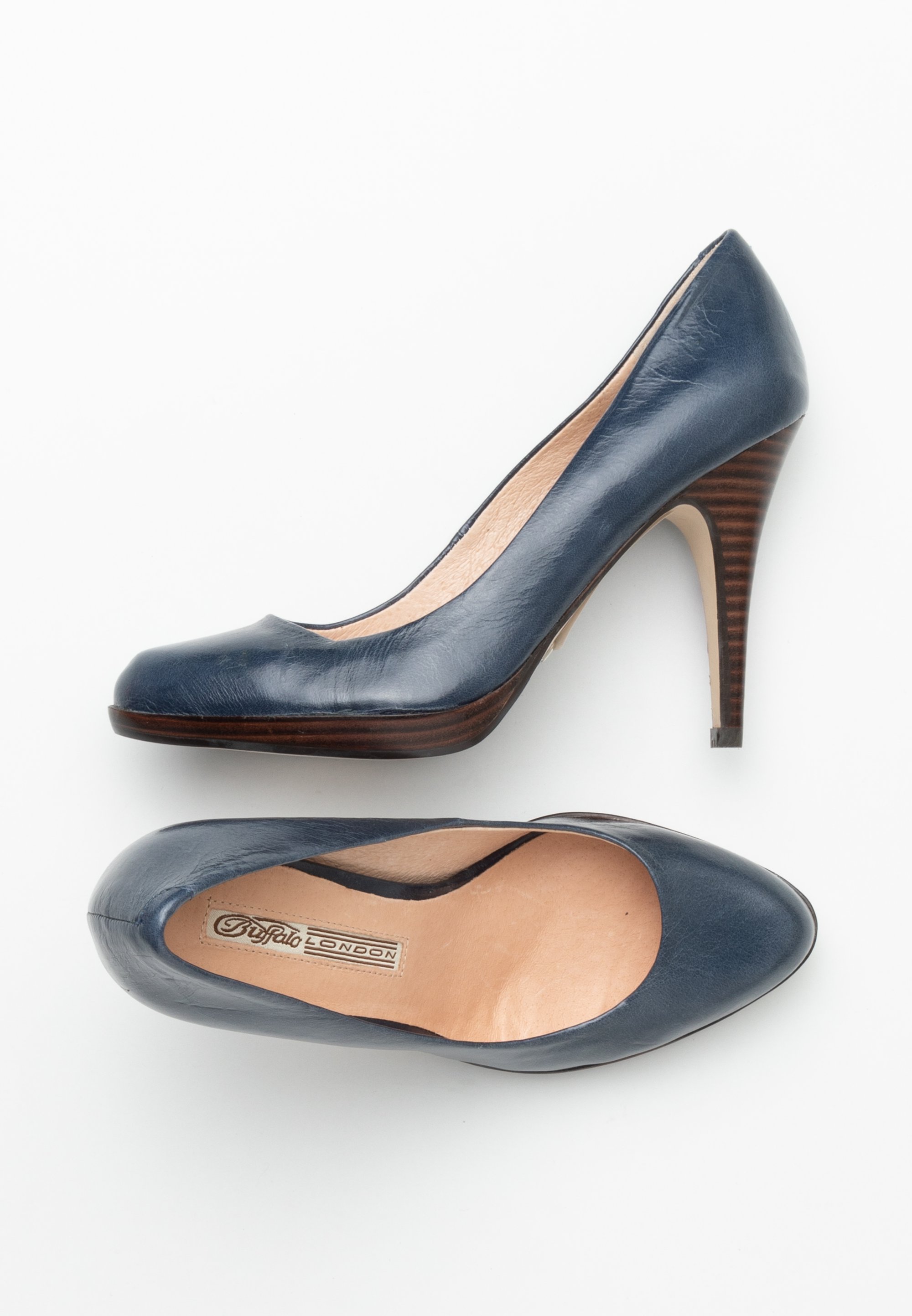 Buffalo London Classic heels blue (Pre-owned) Zalando