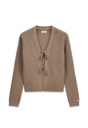 Guess, CARDIGAN MIT BÄNDERN - Gilet - hellbraun