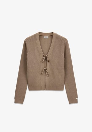 Guess, CARDIGAN MIT BÄNDERN - Gilet - hellbraun