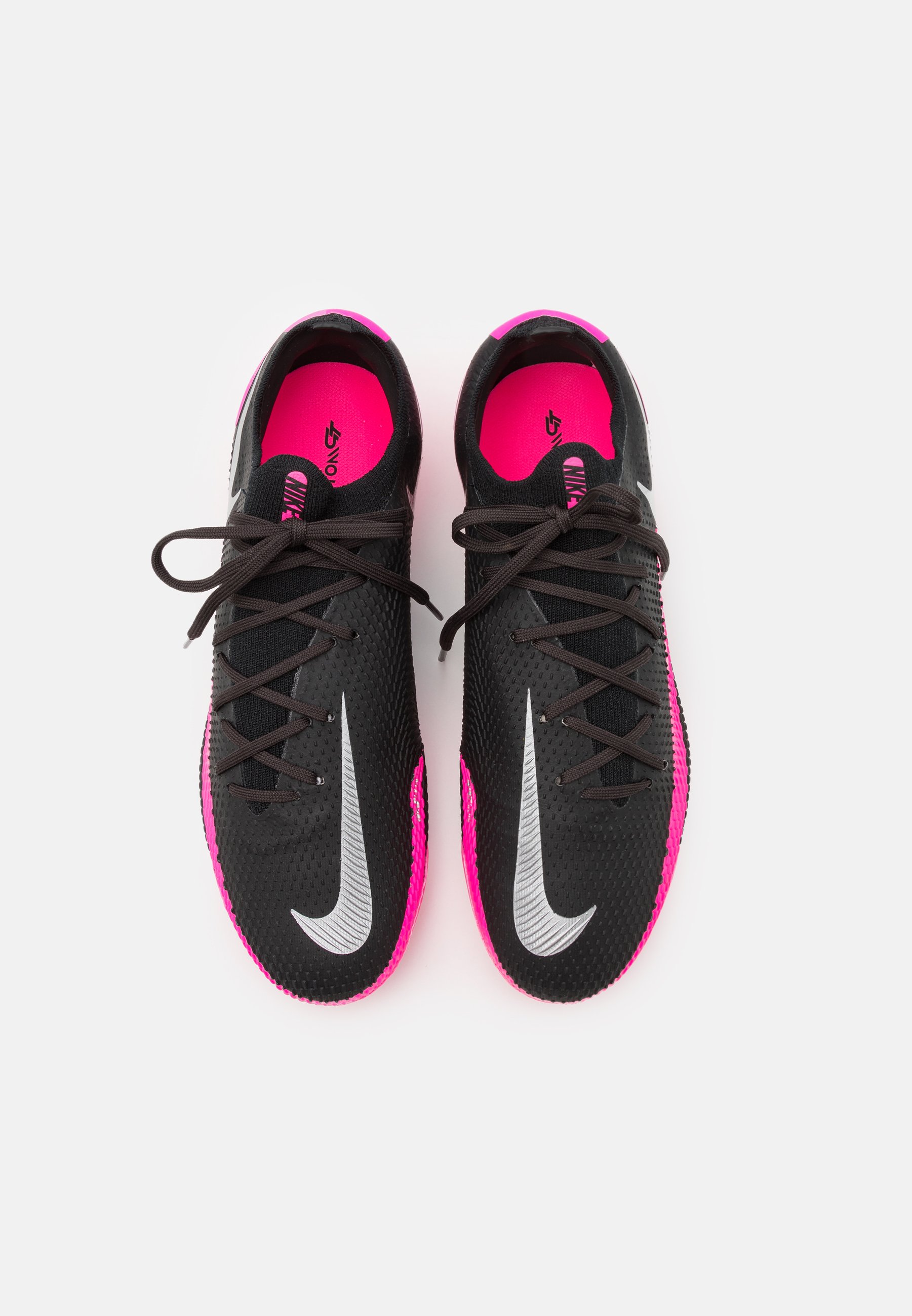 Nike Performance PHANTOM GT PRO FG - Voetbalschoenen met kunststof noppen -  black/metallic silver/pink blast/Zwart - Zalando.nl