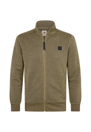 Petrol Industries, FRENCH TERRY ZIP SWEATER FORGELINE - Cardigan - oak