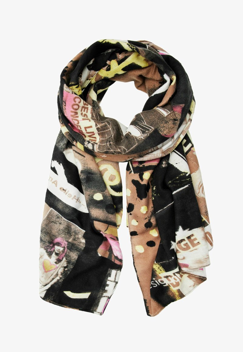 Desigual ARTY RECTANGULAR - Schal - black