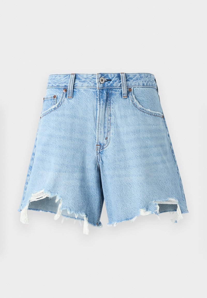 Abercrombie & Fitch Jeansshort blauw denim/bluedenim Abercrombie & Fitch Jeansshort blauw denim/bluedenim
