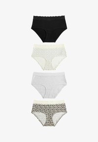 Unselected, black cream print grey