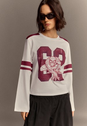 Bershka, T-shirt à manches longues - white