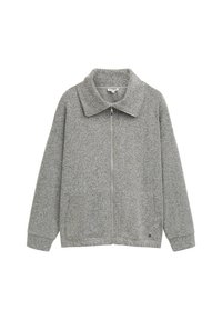 PLUS - Kardigán - grey heringbone boucle