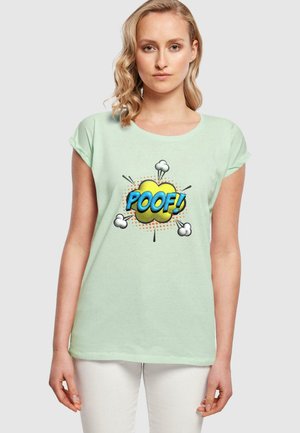 POOF COMIC EXTENDED SHOULDER - T-Shirt print - neo mint