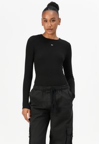 Tommy Jeans ELASTICATED PANT - Cargobukse - black