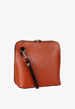 DrachenLeder Umhängetasche - cognac braun