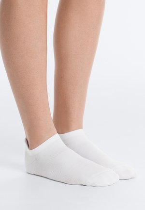 OYSHO, 3 PAIRS OF POLYAMIDE BLEND SPORTS SNEAKER SOCKS WITH HEEL TAB - Ponožky do tenisiek - blue