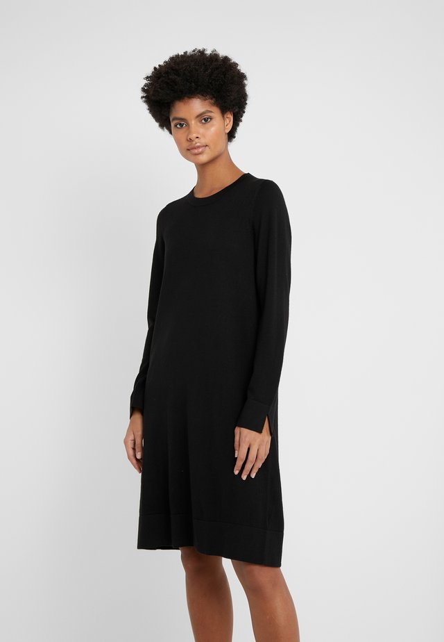 CREW NECK DRESS - Jumper dress - black