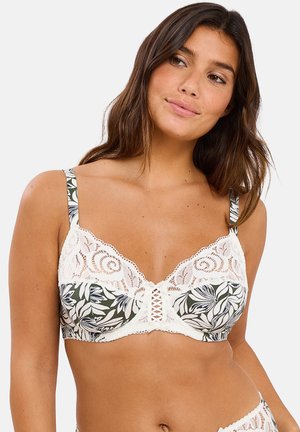 Soutien-gorge à armatures - floral vert thym