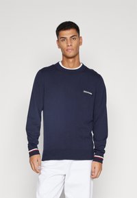 Tommy Hilfiger - GLOBAL STRIPE CREW  - Vesta - desert sky Minijatura 1